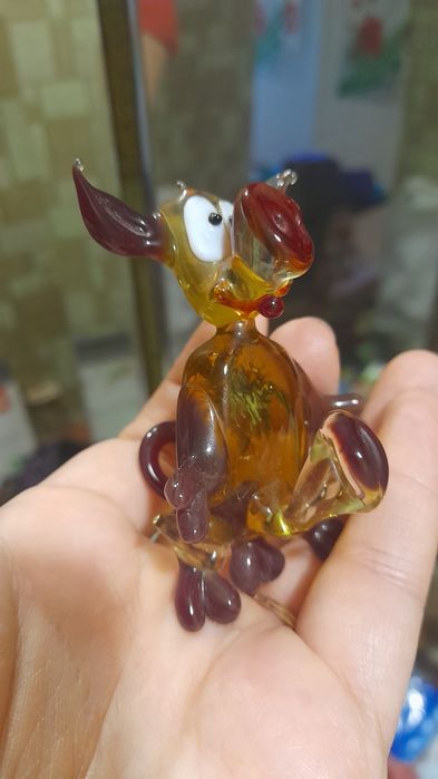 Фигурка стеклянная чертик с пенисом