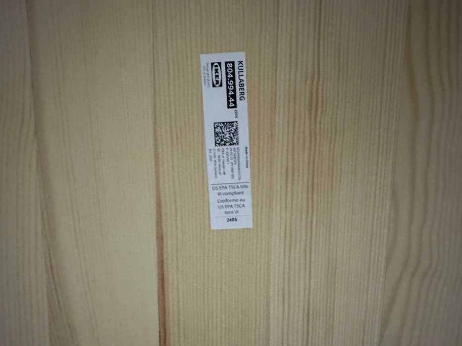 Secretária IKEA KULLABERG 110x70 cm - pinho e metal preto