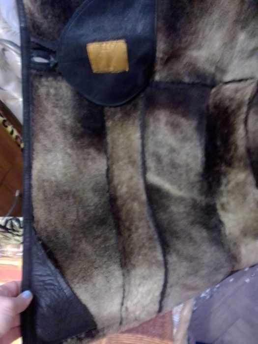 дубленка натуральная с капюшоном