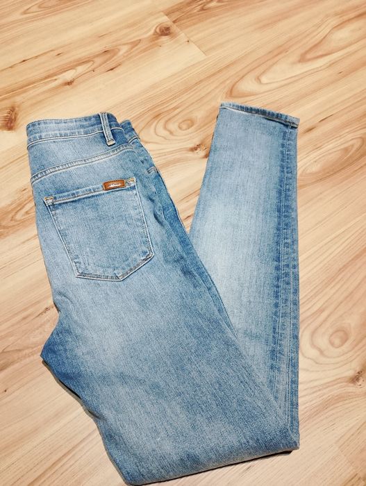 Niebieskie Damskie Spodnie Jeansowe Dżinsowe Carhartt