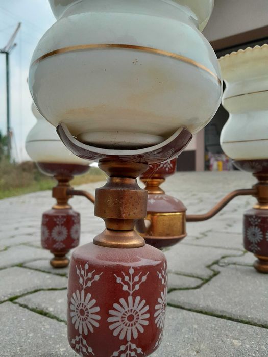 Żyrandol PRL 3 punkty