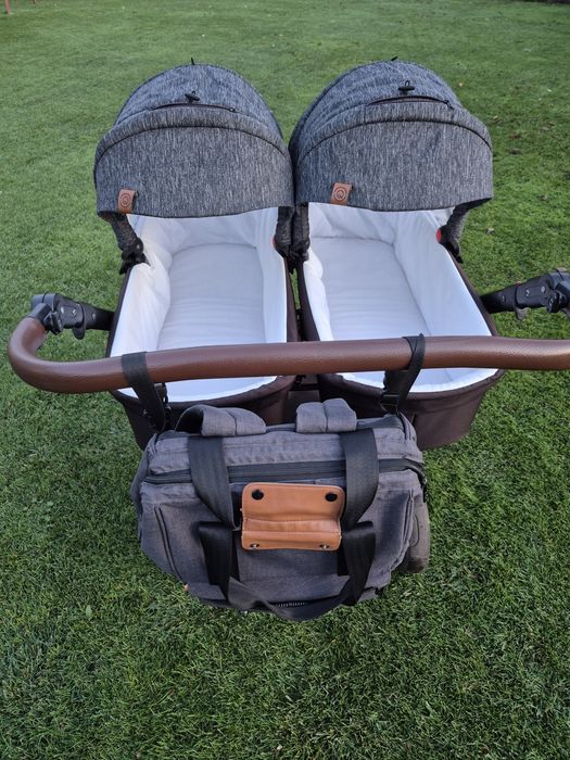 DORJAN zestaw wózek podwójny, bliźniaczy, rok po roku