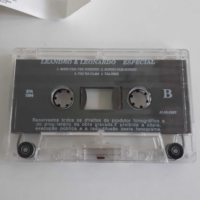 Cassete Áudio Original Álbum Leandro & Leonardo - Especial