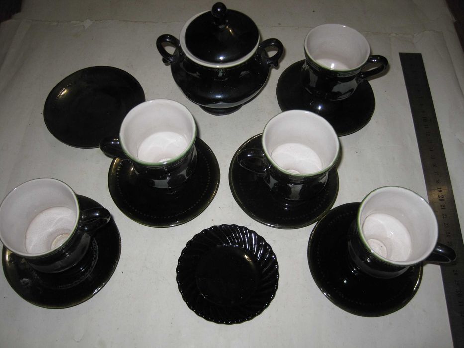 Чашки кофейные блюдца сахарница чайные из СССР