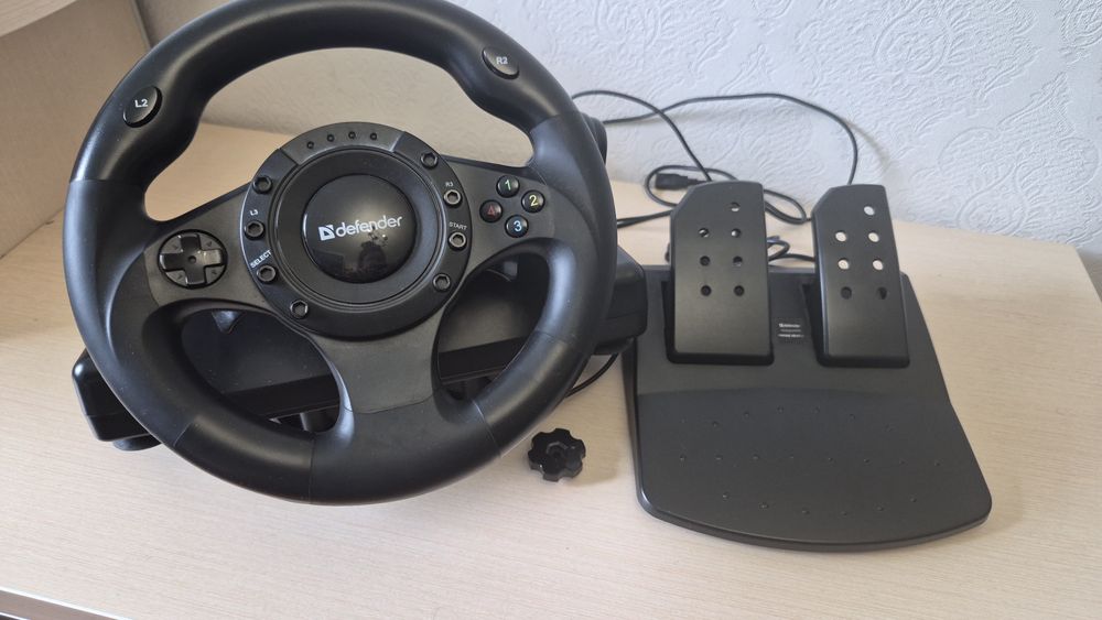 Ігрове кермо з педалями Defender Forsage Drift GT (для ПК / PS3)