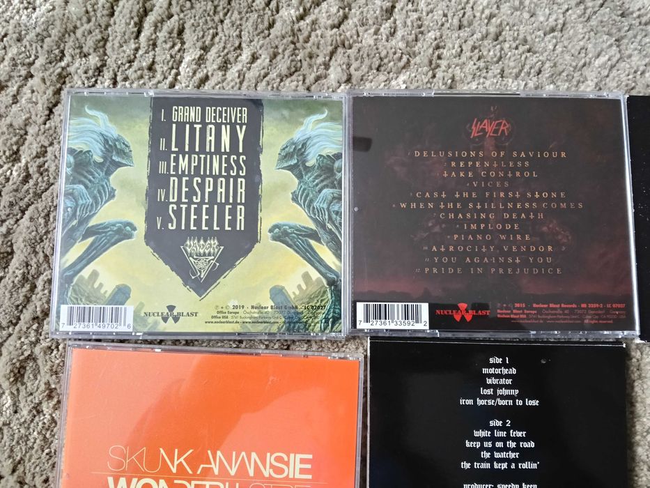 Płyty CD-  zestaw - Slayer,  Motörhead , Amy Macdonald.