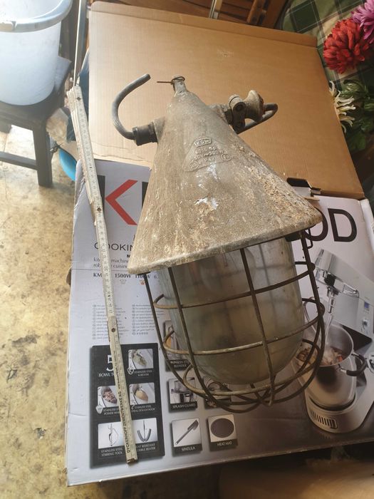 VEB EOW lampy industrialne retro loft