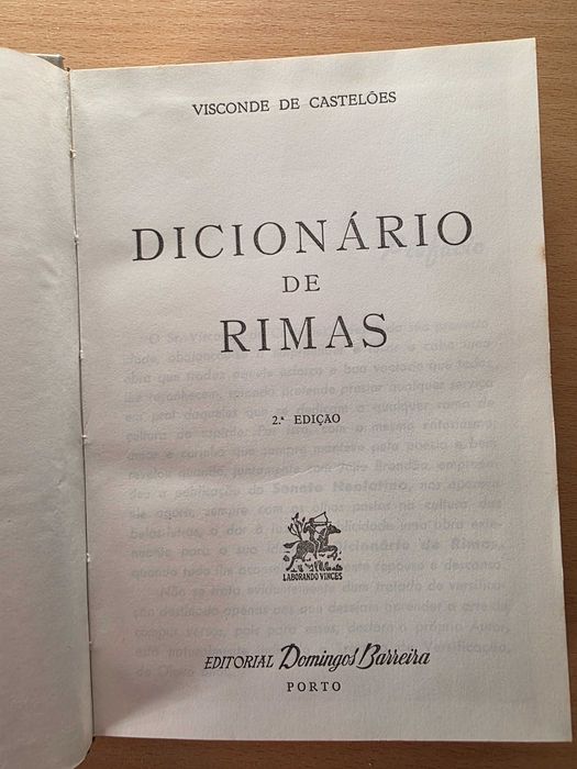 Dicionário de Rimas do Visconde de Castelões