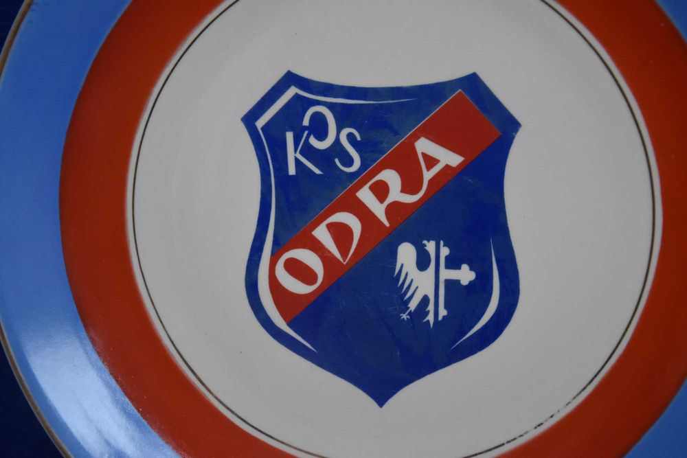 Patera pamiątkowa klubu sportowego Odra Opole prod .Tułowice lata 60te