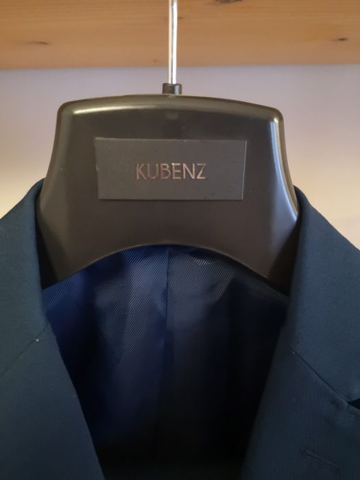 Garnitur Kubenz granatowy, Slim