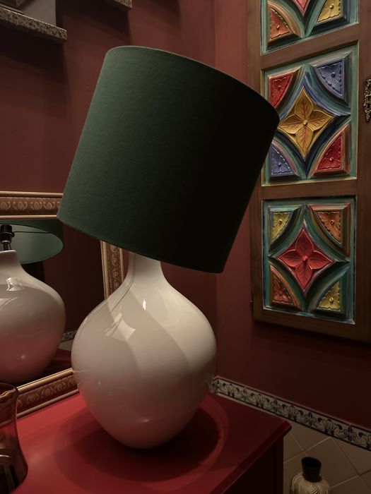 Candeeiro Cerâmica 83 cm altura