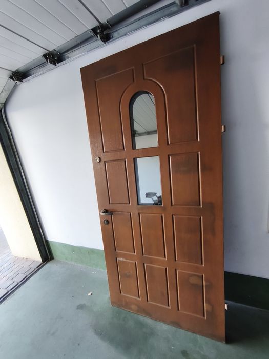 Drzwi wejściowe z demontażu 228x102cm