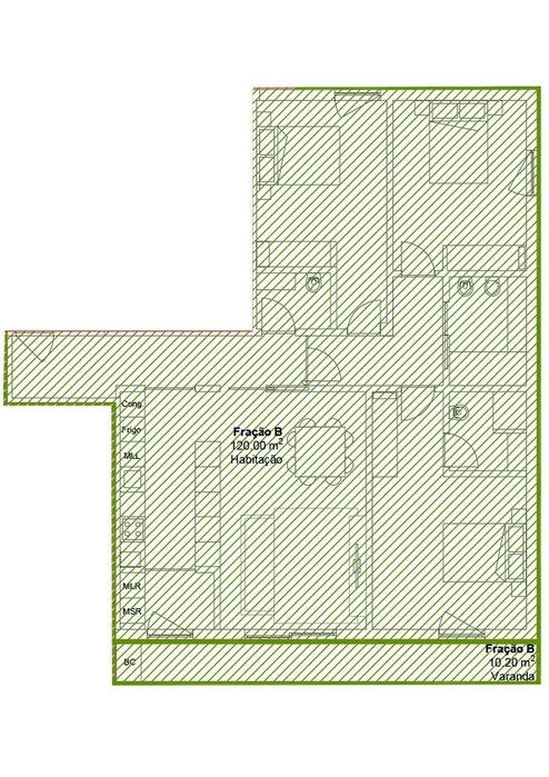Apartamento T3 em Albergaria-a-Velha e Valmaior de 130,00 m2