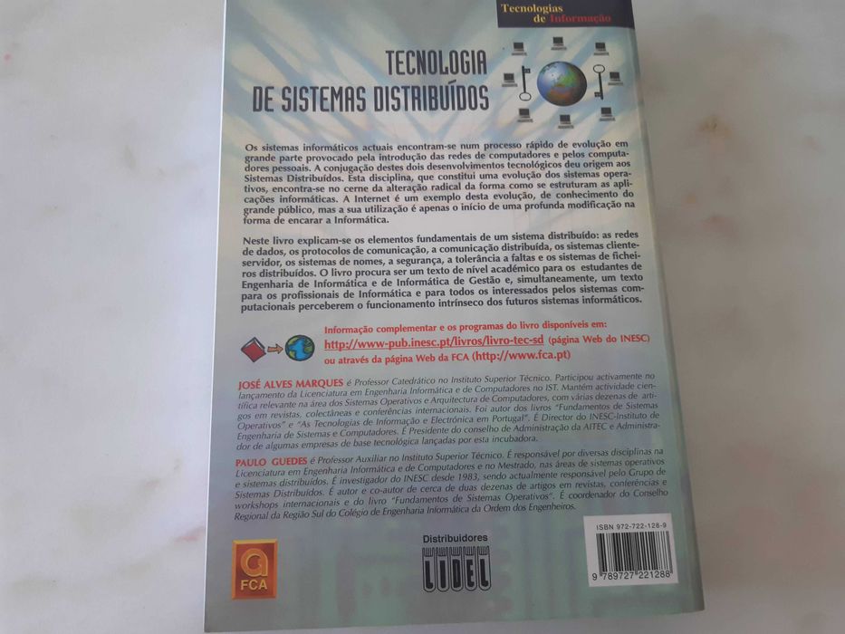 Livro "Tecnologia de Sistemas Distribuídos", Edit. Informática, 2a Ed., como novo