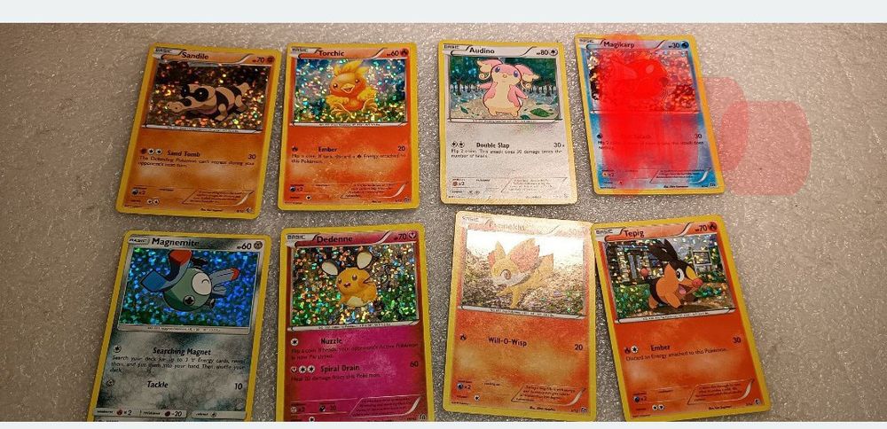 Antigas cartas Pokémon holo 5 EUR á unidade