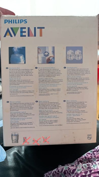 Esterilizador de biberões Philips Avent