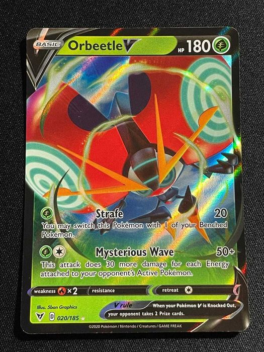 Carta Pokémon Orbeetle V 20/185 Vivid Voltage