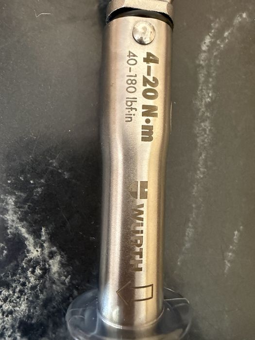 WURTH Klucz dynamometryczny 4- 20NM 1/4
