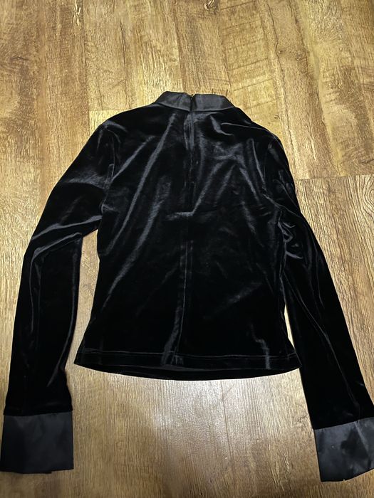 Чорна бархатна кофта | розмір S/XS