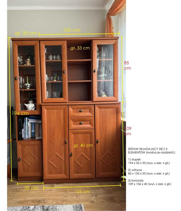 Zestaw mebli do salonu 11 elementów