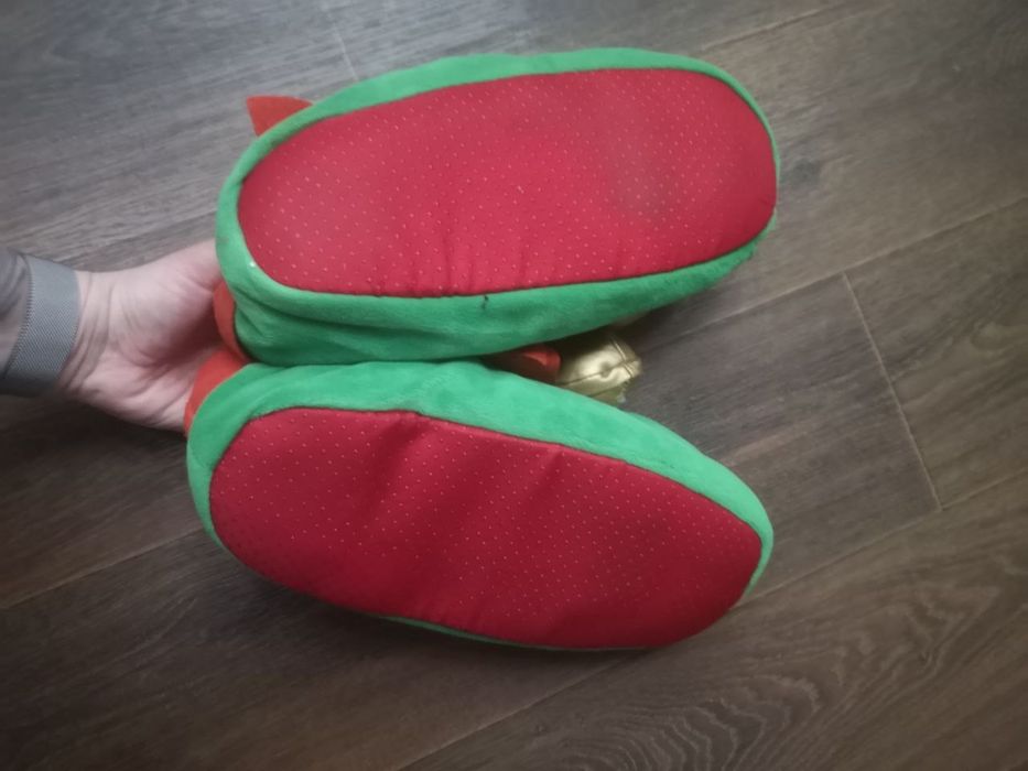 М'які теплі домашні новорічні капці ельф тапки тапочки новий рік Різдв