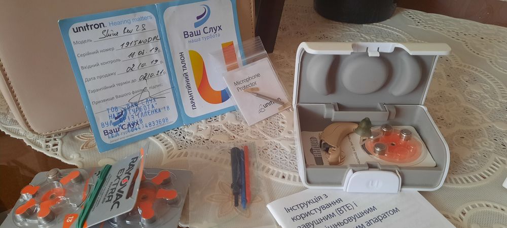 Слуховий апарат, б/у, використання менш півроку