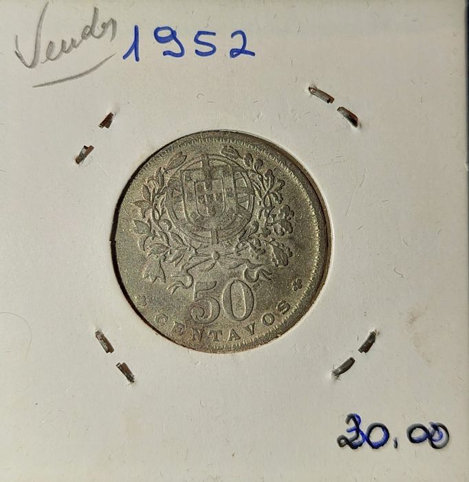 Moeda 50 centavos de 1952