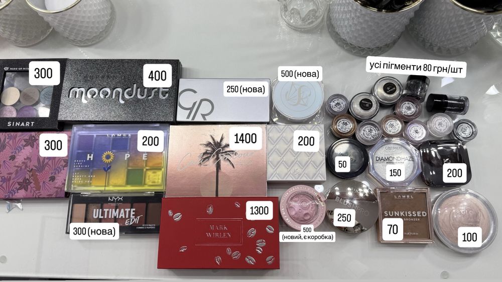 Професійна косметика для макіяжу.