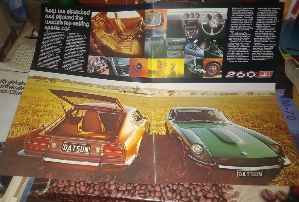 Журнал пособие Datsun 260Z 2+2 рекламный буклет