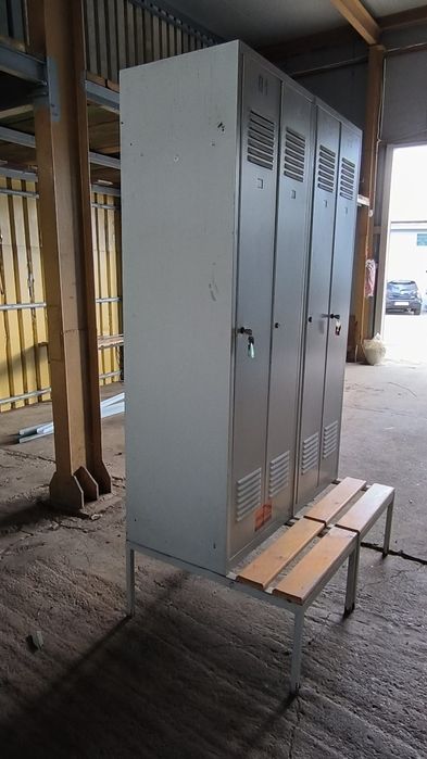 Szafka ubraniowa BHP z ławeczką