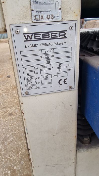 Lixadeira calibradora 1100 dois rolos lixar inox escovadora