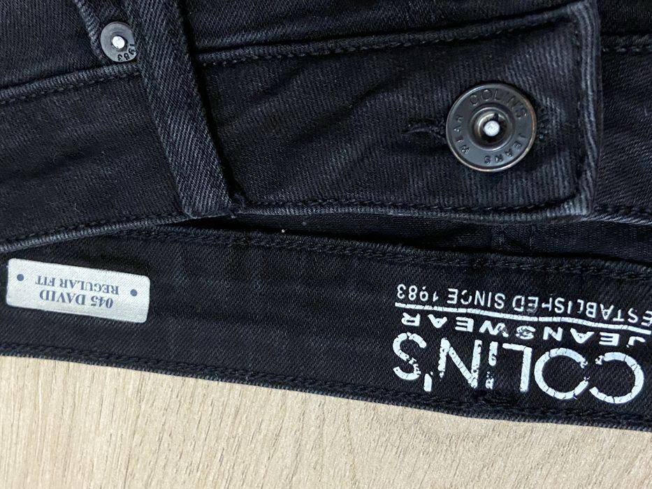 Colin’s L W34 L30 męskie spodnie czarne jeansy dżinsy Vintage