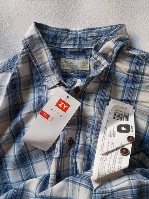 Camisa Nova em xadrez - 7/8 anos