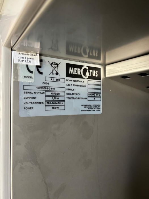 Armario refrigerado Mercatus