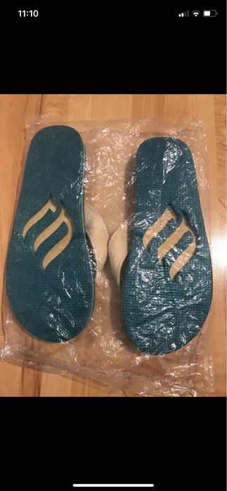 Turkusowe klapki japonki na  plażę rozm 40, 27 cm, nowe z metką unisex