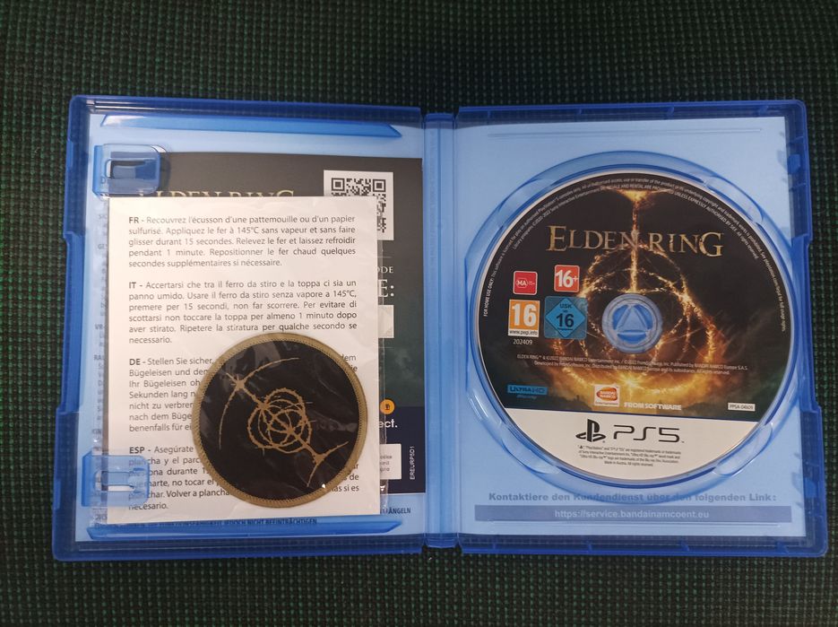 Gra elden ring ps5 pl + naszywka