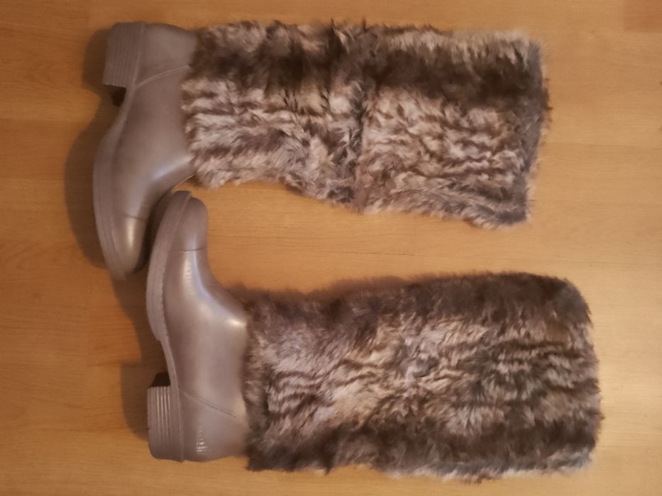 Kozaki kalosze z futerkiem