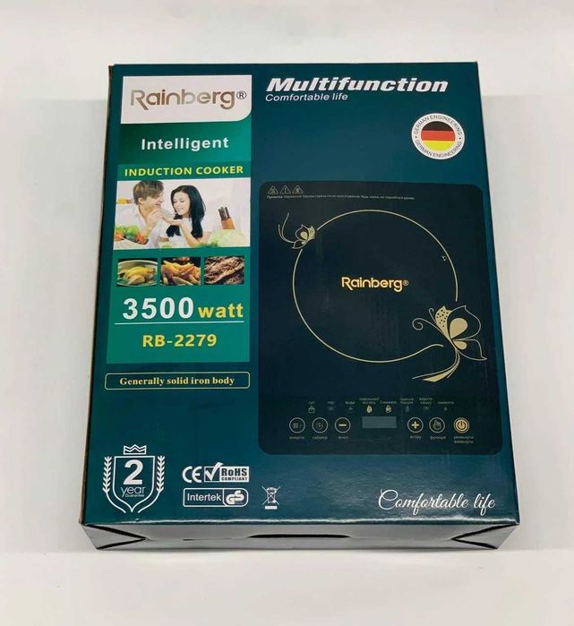НЕМЕЦКАЯ Плита индукционная стеклокерамическая 3500вт Rainberg RB-2279