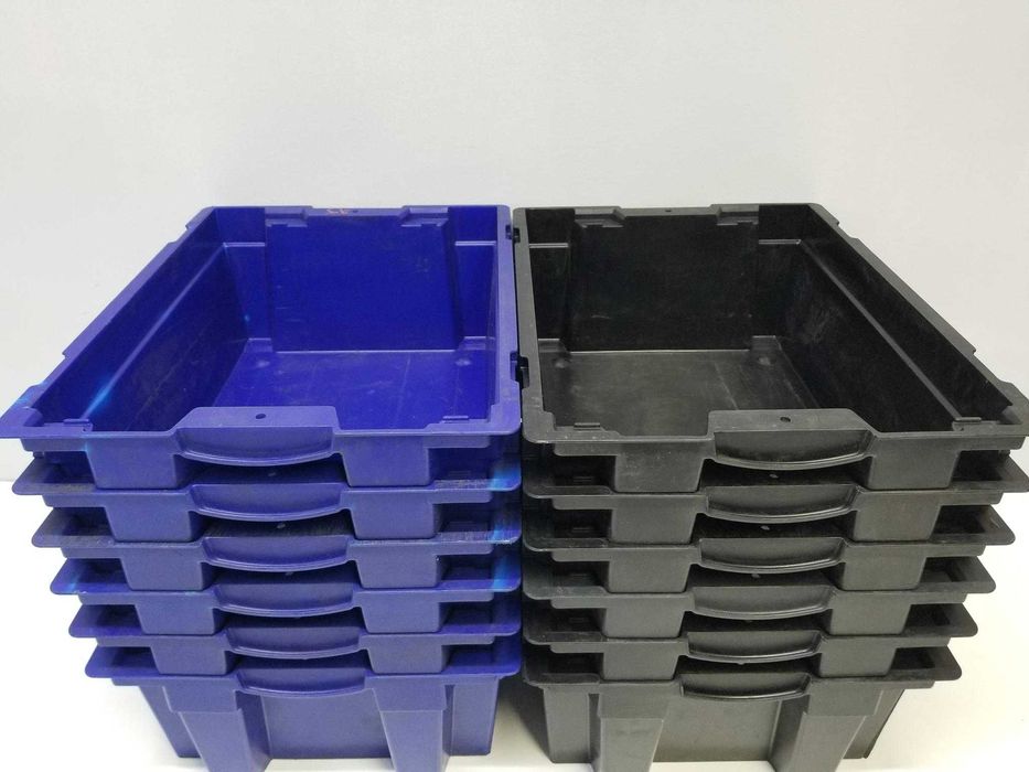 Pojemnik Magazynowy Kuweta Skrzynka Kosz z Pokrywą 400x300x150mm.