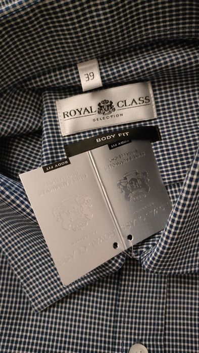 świetna nowa koszula ROYAL CLASS body fit 39