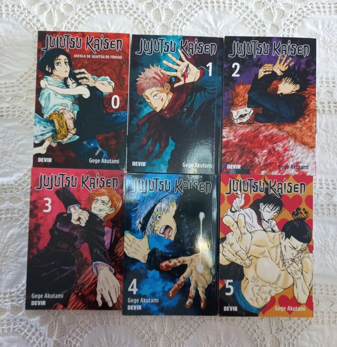 Mangá "Jujutsu Kaisen" volumes 0-5