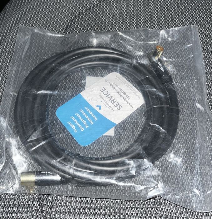 Cabo de antena 4K, cabo TV com ângulo de 90° - 3 metros