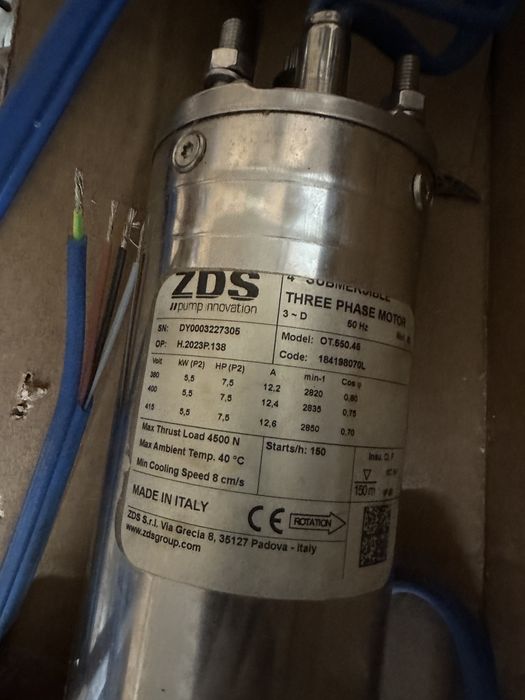 Silnik do pompy głębinowei, ZDS OT.550.45