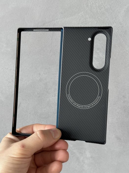 Карбоновый чехол Galaxy Fold 6 + MagSafe [600D]