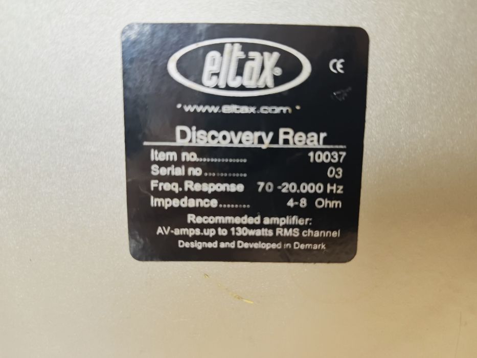 Kolumny Eltax Discovery Rear