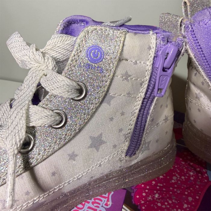 Кеды Skechers Twinkle Toes (со светящимся бантом та підошвою)