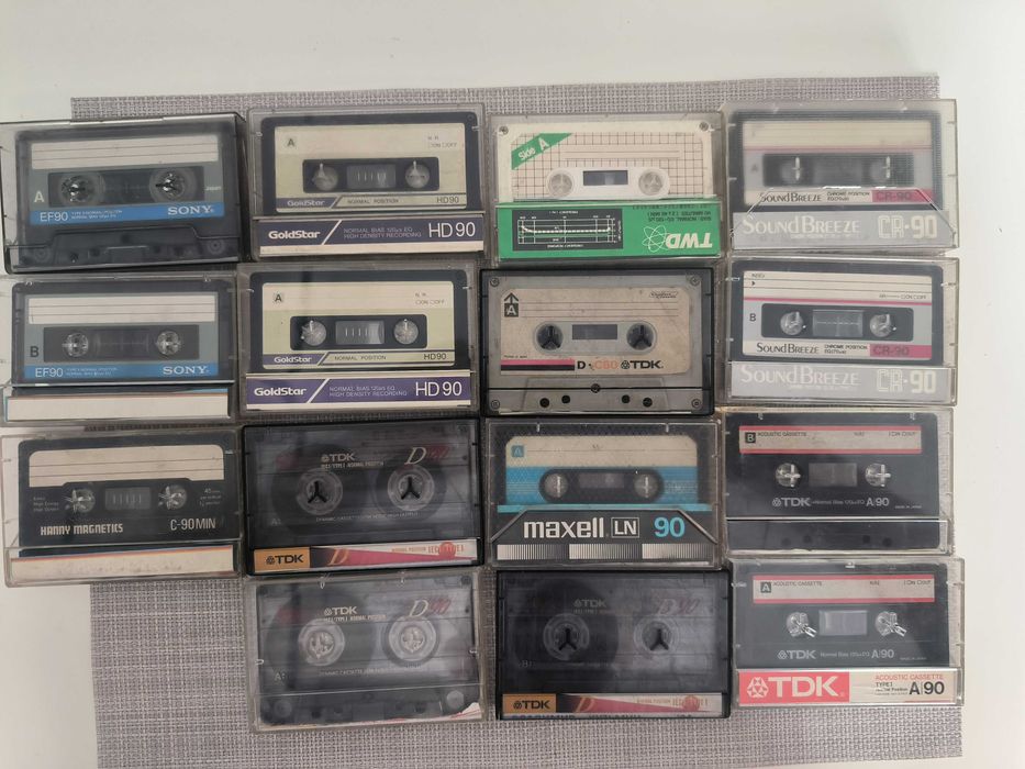 Аудиокассеты SONY. GoldStar. SOUND BREEZTCR. TDK. Maxell. Hanny Magnetics выпуск 80е