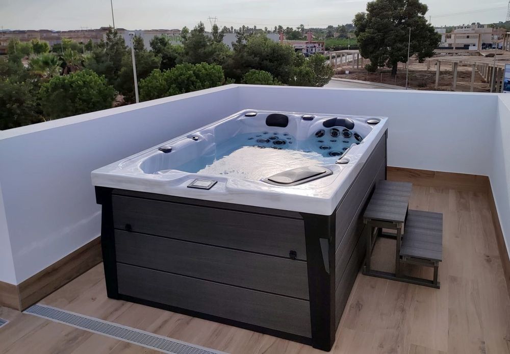 NEW Dżakuzi ogrodowe spa TOPAZ PlatinumSpas 3-os. wodospad ozonator