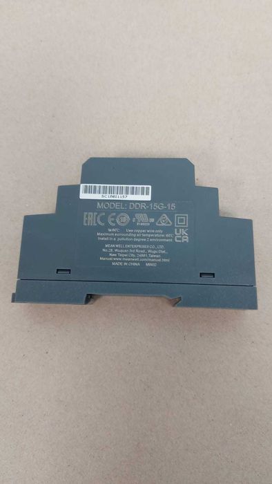 Fonte de Alimentação Meanwell HDR-15-24V DC Ultra Slim DIN