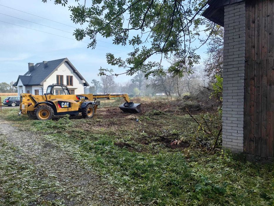 Usługi koparką obrotowa,koparko ladowarka,Roboty ziemne, transport